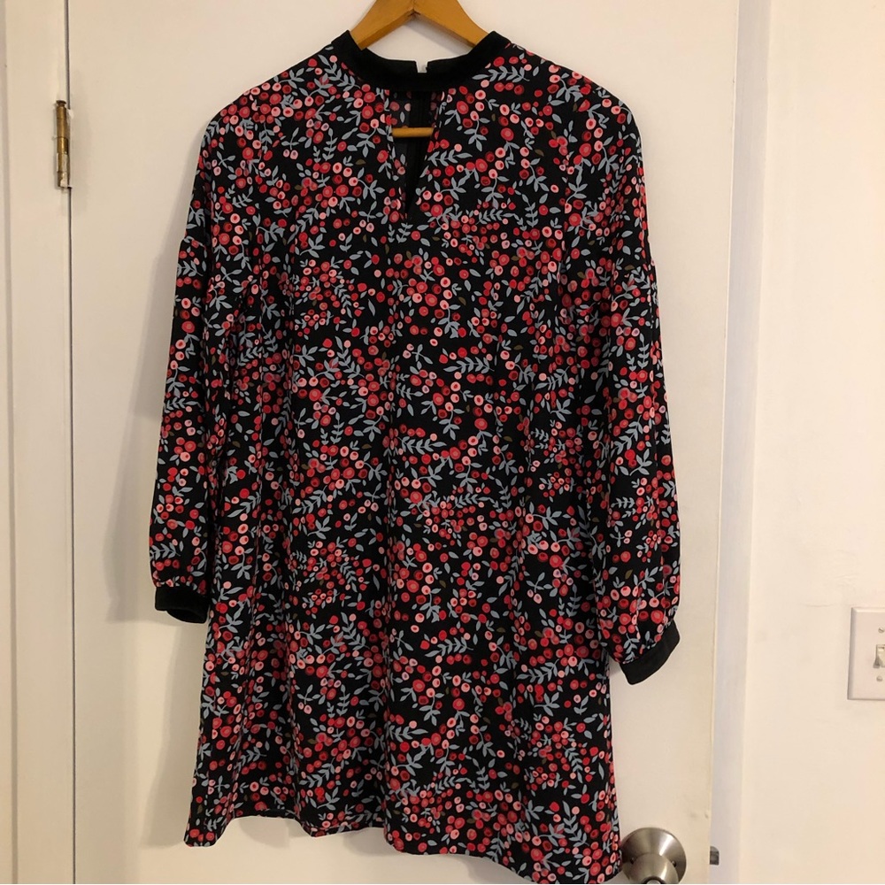 LOFT Black Floral Dress - Picture 7 of 7